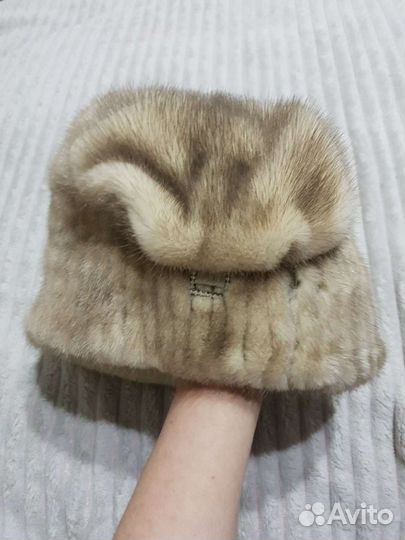 Шапка норковая 3 штуки