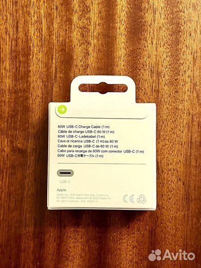 Кабель Apple USB-C Charge Cable 1m 60w плетёный
