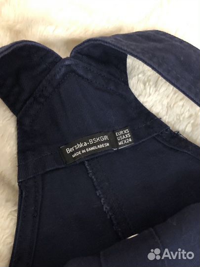 Джинсовый сарафан bershka