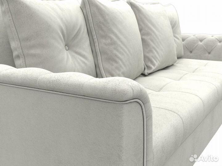 Диван-книжка Сиеста, велюр, tower 01 серый. Москва