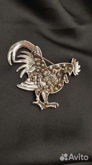 Брошь петух