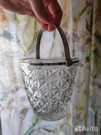 Посуда СССР конфетница ведерочко винтаж