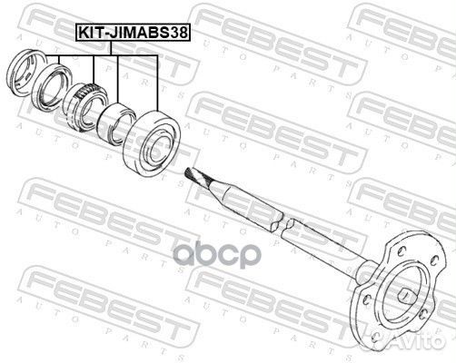 Подшипник шариковый задн полуоси suzuki jimny K