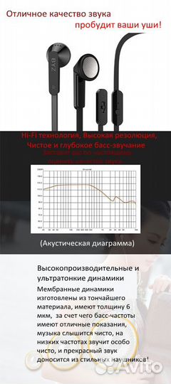 Новые, в оплом. уп., Наушники, Модель Byz-S600