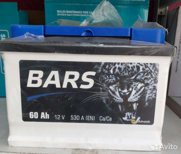 Аккумулятор Барс 60Ач низкий