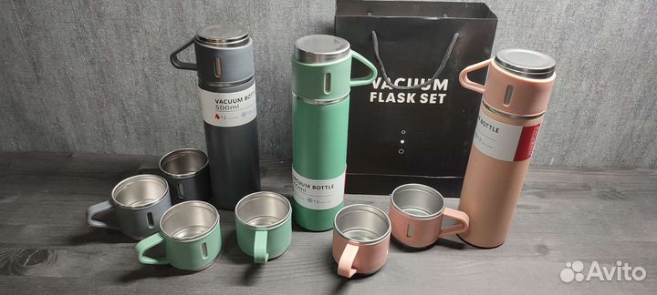 Термос и кружки набор