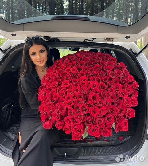 Цветы букеты 101 роза