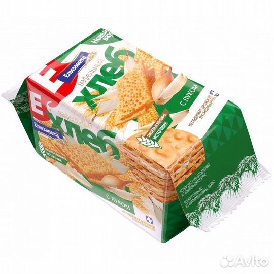 Хлеб Елизавета Вафельный с луком 80г Елизавета