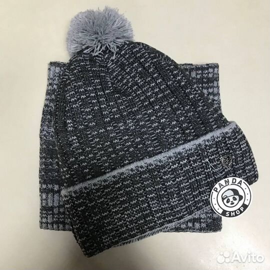 Набор зимний теплый на флисе (шапка и снуд)