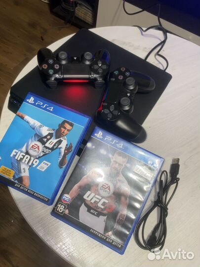 Ps4 slim 500gb с дисками