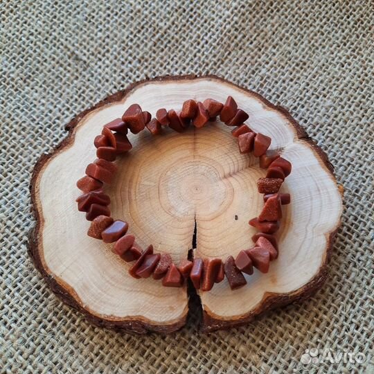 Браслет из натурального камня. Авантюрин