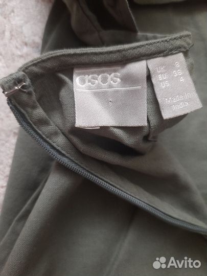 Льняной сарафан ASOS xs