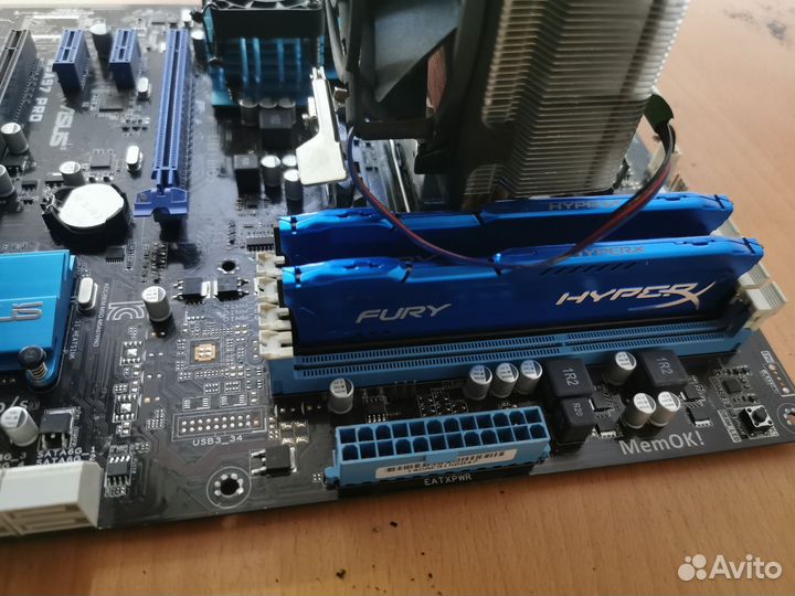 Материнская плата asus m5a97 pro, Fx 8320, 16гб