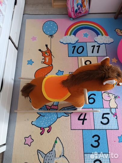 Лошадь качалка мягкая