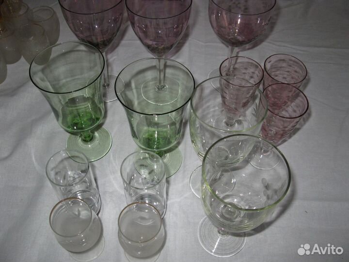 Фужеры бокалы разные СССР винтажные