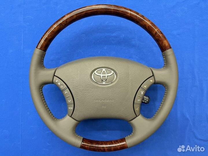 Руль оригинальный под дерево Toyota Prado 120