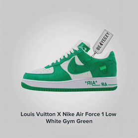 Louis Vuitton X Air Force 1 Low White Gym Green