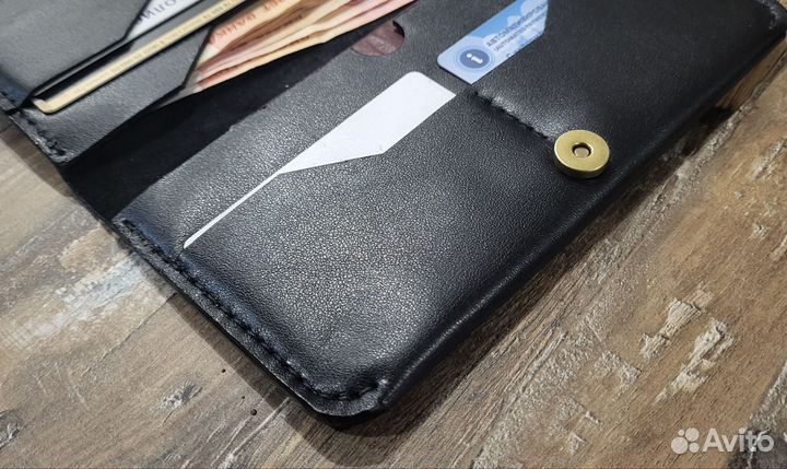 Мужской кошелек натуральная кожа ручной работы