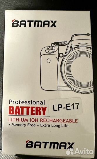 Аккумулятор Canon lp e17 Batmax