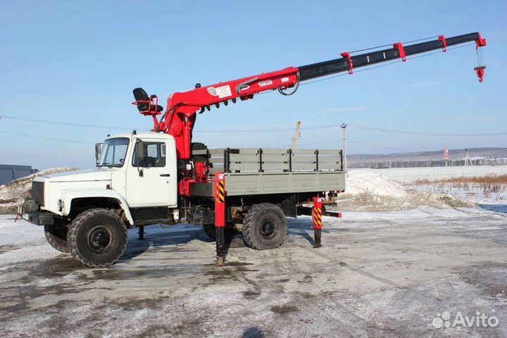 Газ вездеход кран борт