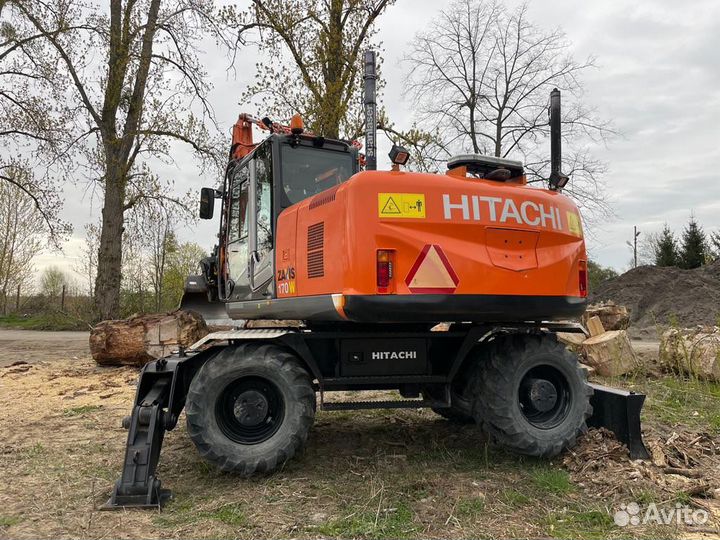 Аренда колёсного экскаватора hitachi zx-170
