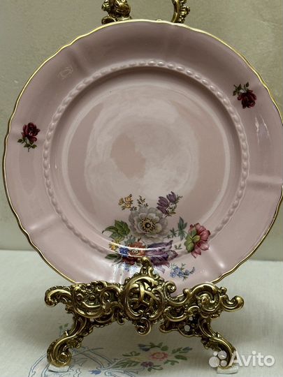 Розовый фарфор - тарелки