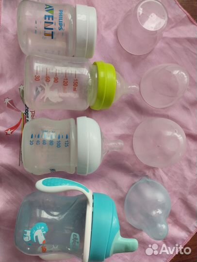 Бутылочки avent, chicco