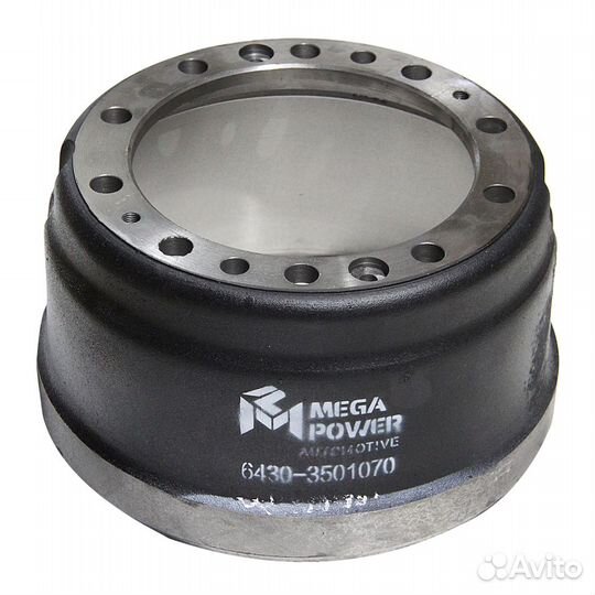 Барабан тормозной маз-6430 передний megapower