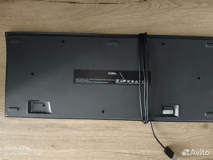 Клавиатура офисная, Logitech k280e