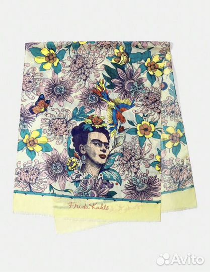 Фрида Кало шарф Бандана с цветами, попугаями