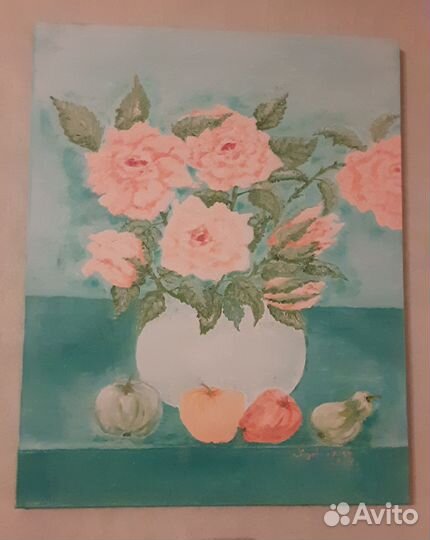 Новая картина маслом натюрморт