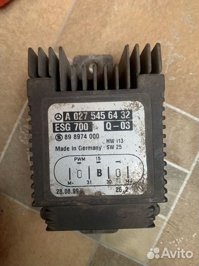 Блок управлкния вентилятором Mercedes w220