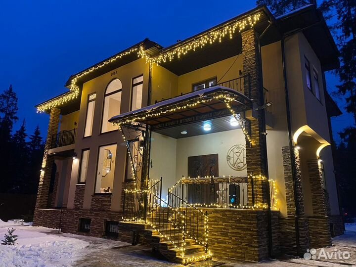 Новогоднее украшение загородных домов