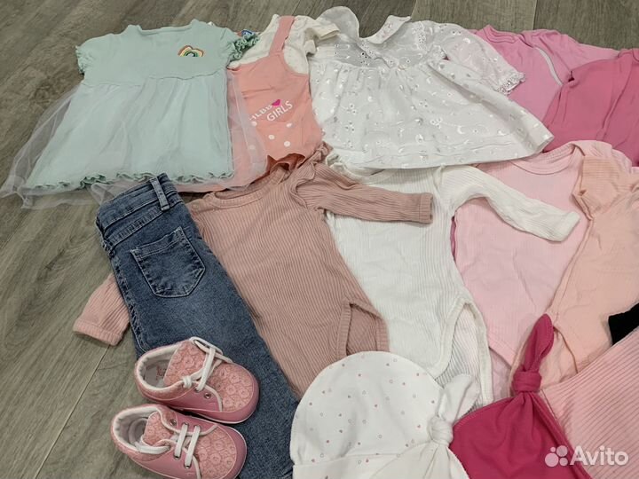 Пакет вещей на девочку 68-74