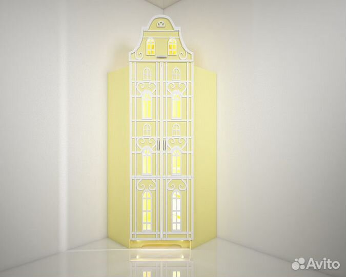 Детский угловой шкаф Версаль в детскую комнату Д29