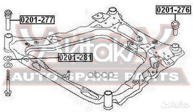 Сайлентблок подрамника передний перед прав/ле