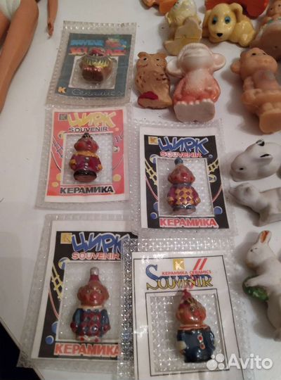 Игрушки резиновые и фигурки ккерамика