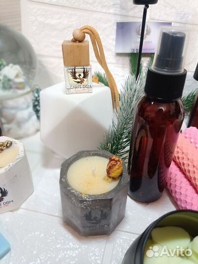 Ароматическая свеча ручной работы