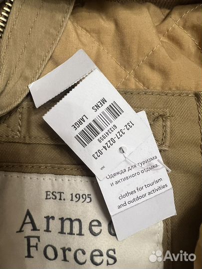 Куртка новая Armed Forces утепленная муж L парка