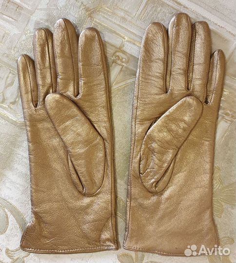 Перчатки женские кожаные 7 размер
