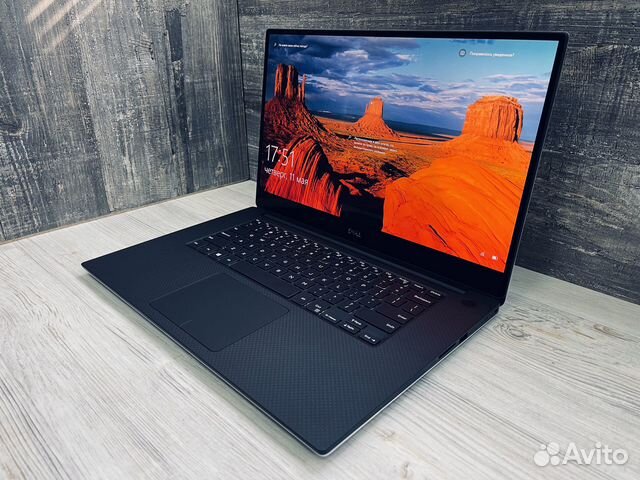 Топовый ноутбук dell 4К Сенсорный на гарантии