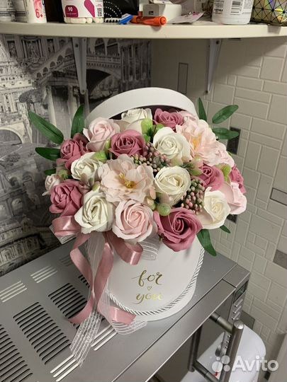 Букет из мыльных роз, букеты к дню рождения