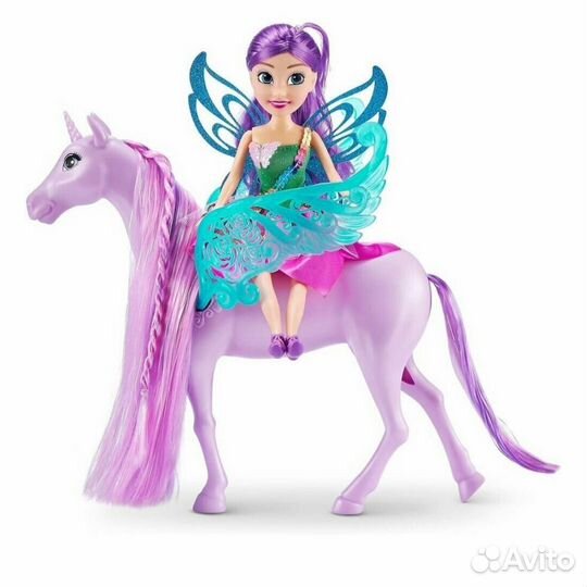 Игровой набор Zuru sparkle girlz Фея с единорогом