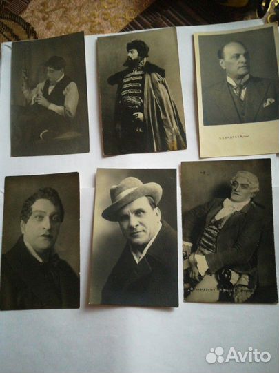 Открытки дореволюционные актёры Максимов и певец А