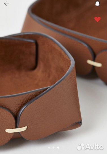 Кожанный поднос H&M home