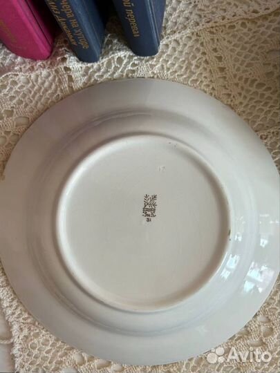 Старинная тарелка зик Конакова 1962 суповые