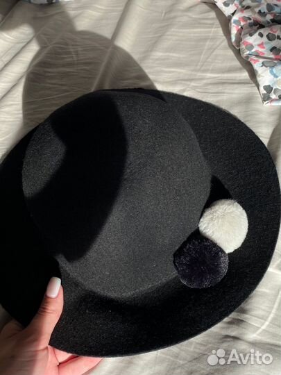 Шляпа женская черная