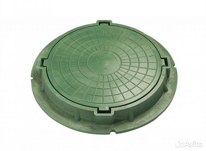 Люк канализационный полимерный высокий 3т