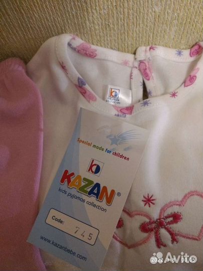 Пижама на девочку 3-4 года Турция
