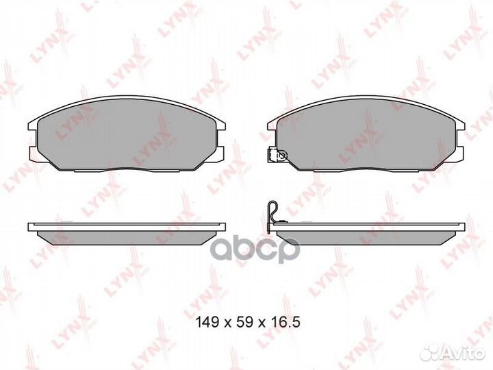 Колодки тормозные дисковые перед BD3614 LYN
